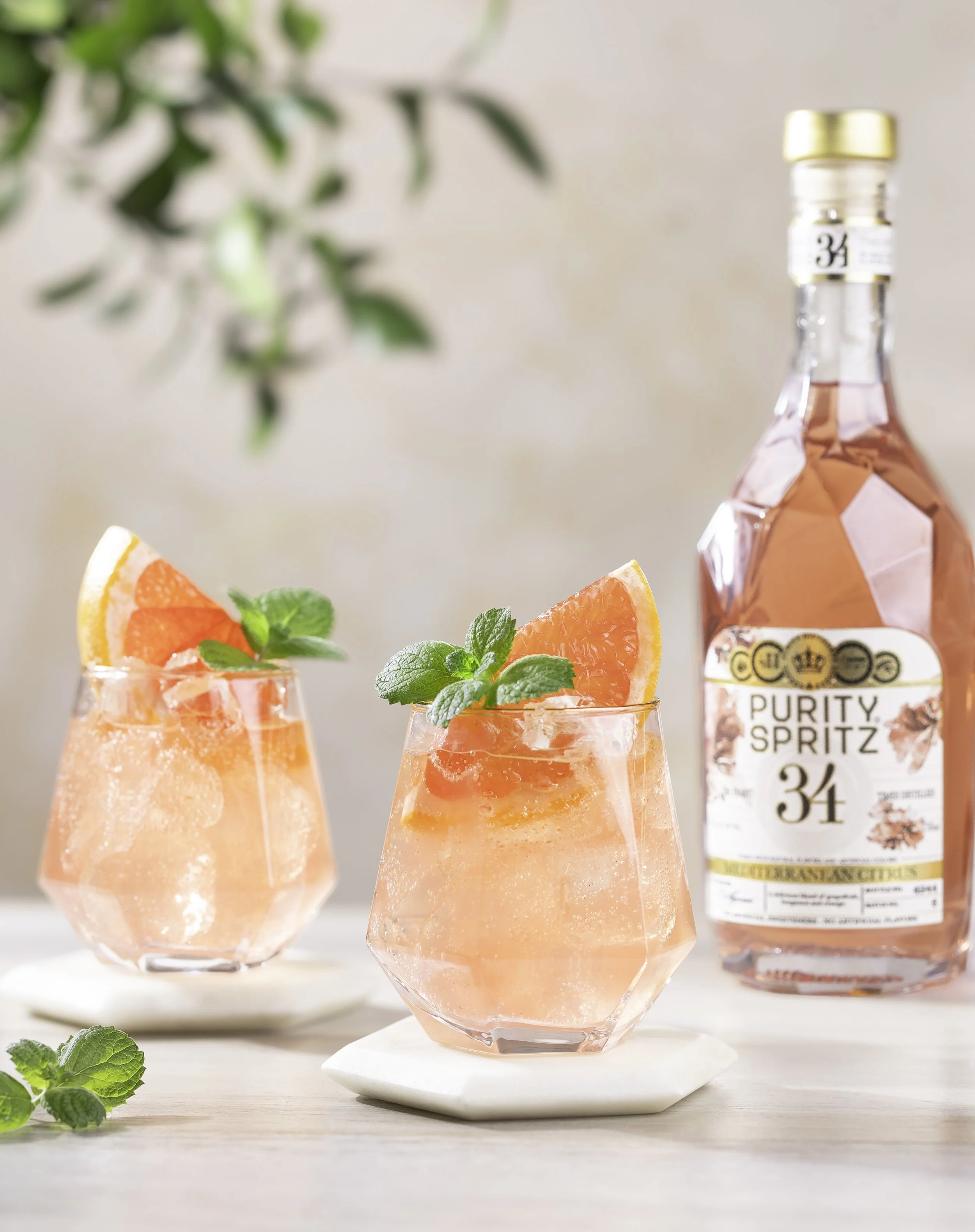SPIRIT OF PURITY　☆アンティーク　雑貨☆ Purity Mediterranean Citrus Spritz Flavored 34 Vodka - 3 Bottle